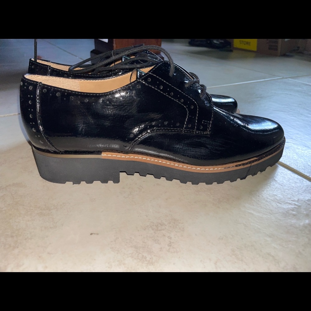 Black loafers